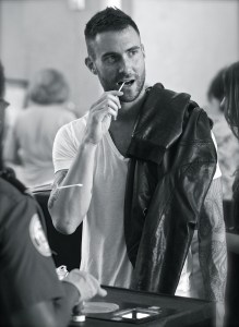 Adam Levine and his girlfriend depart